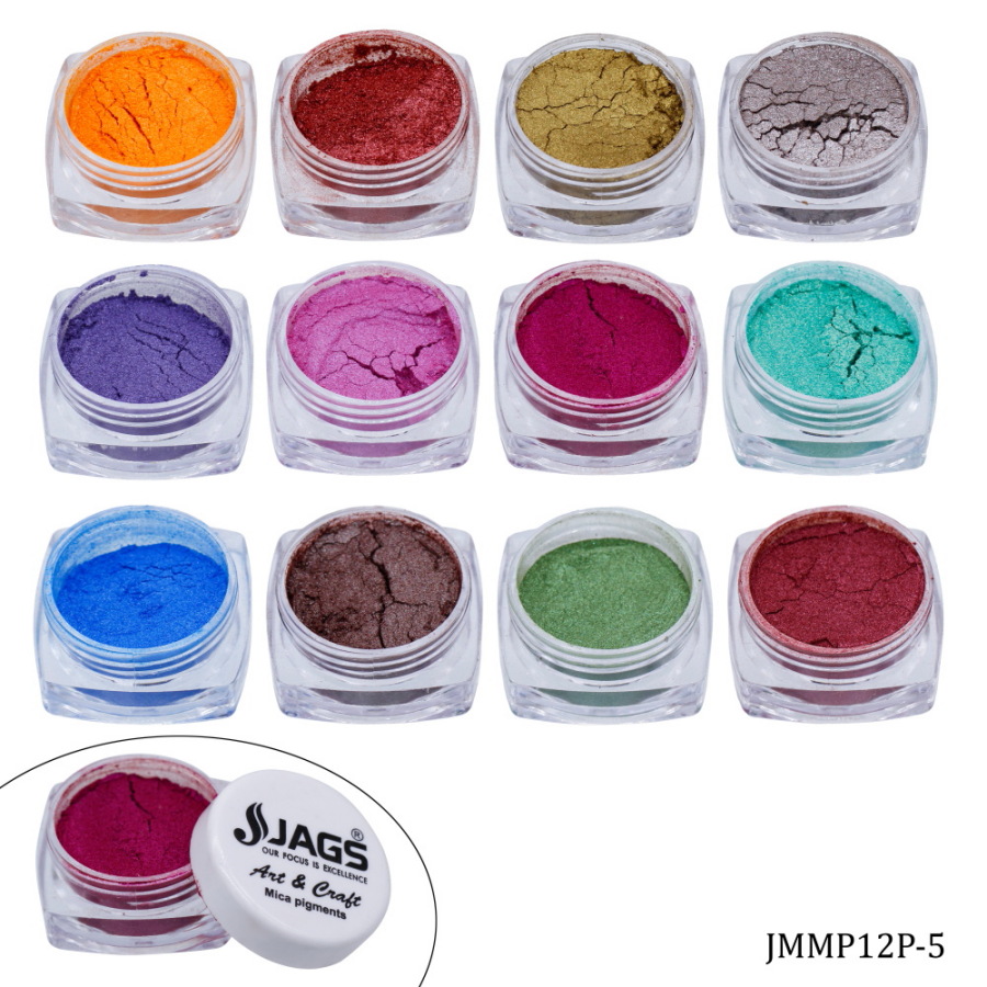 Mica Powder Set Of 12 Colour (12Gms) Jmmp12P-5