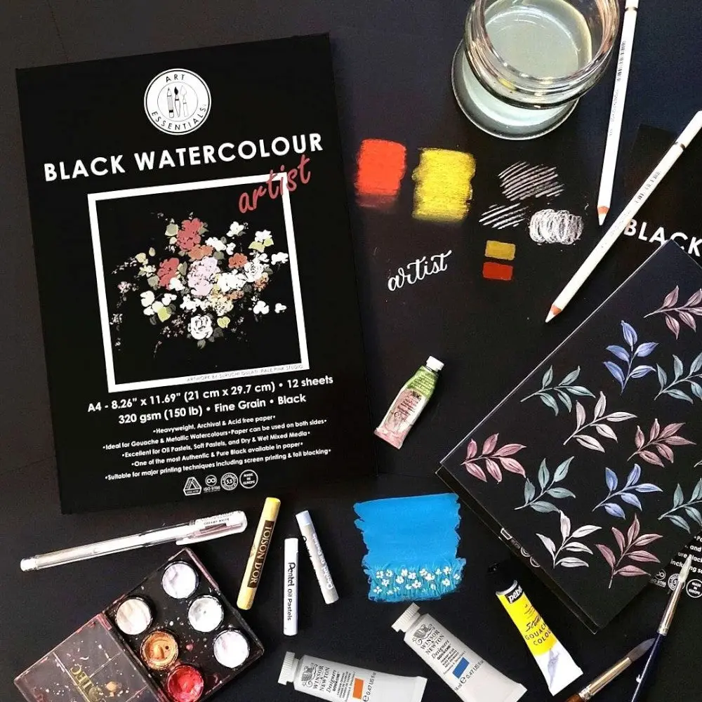 Art Essentials Black Watercolour
